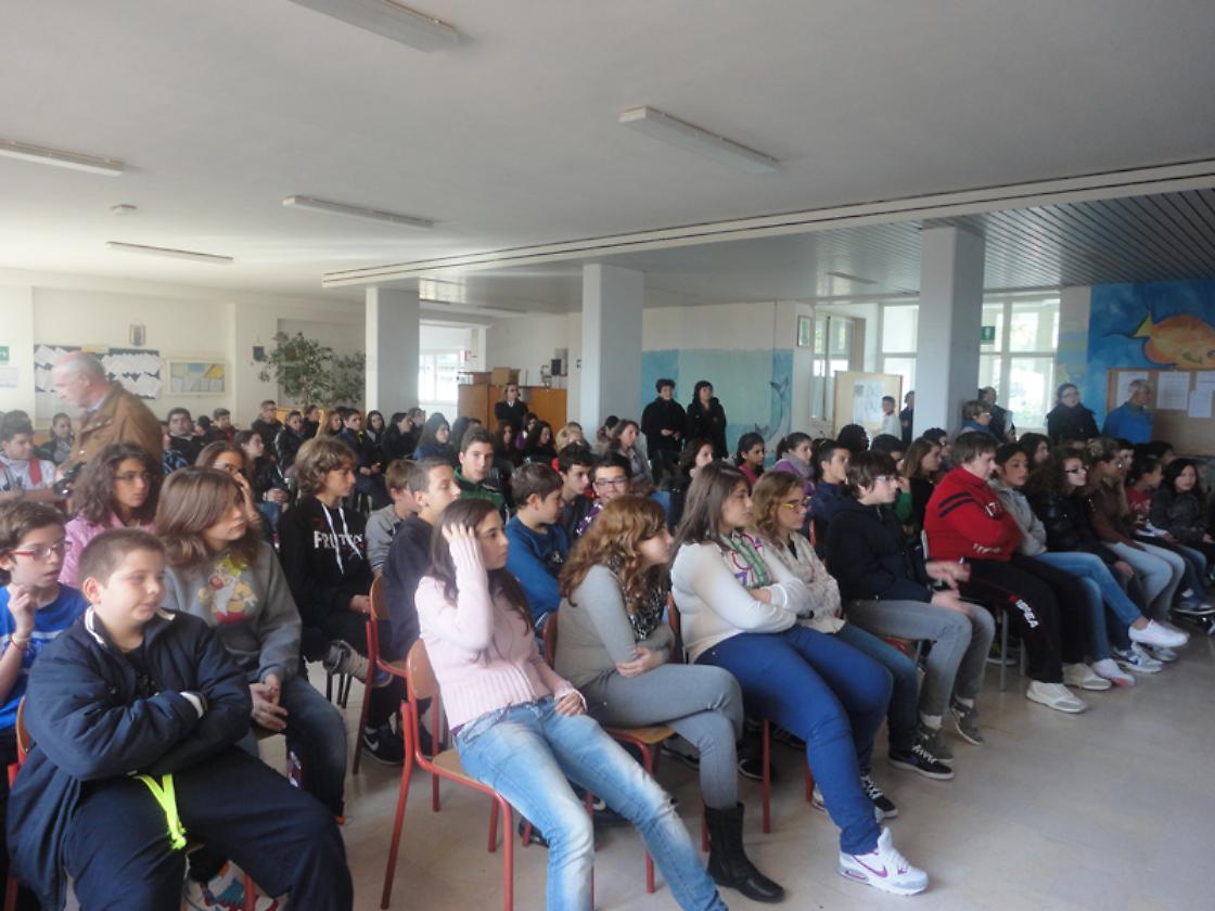 Gli studenti dell’istituto comprensivo “Giovanni Paolo II di Serracapriola