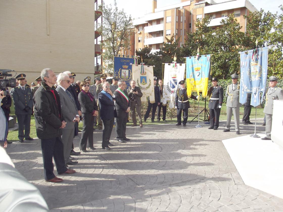 Un momento della commemorazione