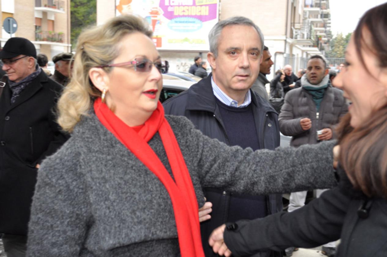 Mongelli con la moglie Patrizia Iannantuono