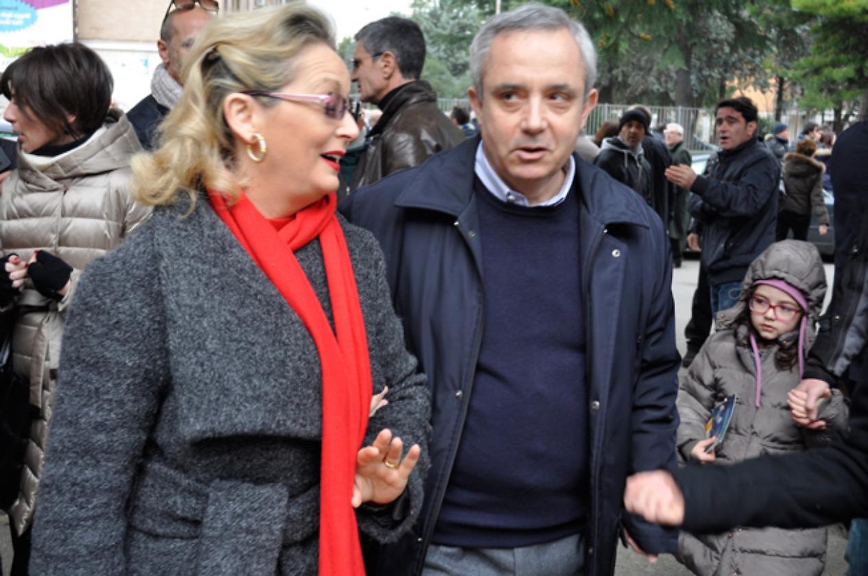 Mongelli con la moglie Patrizia Iannantuono