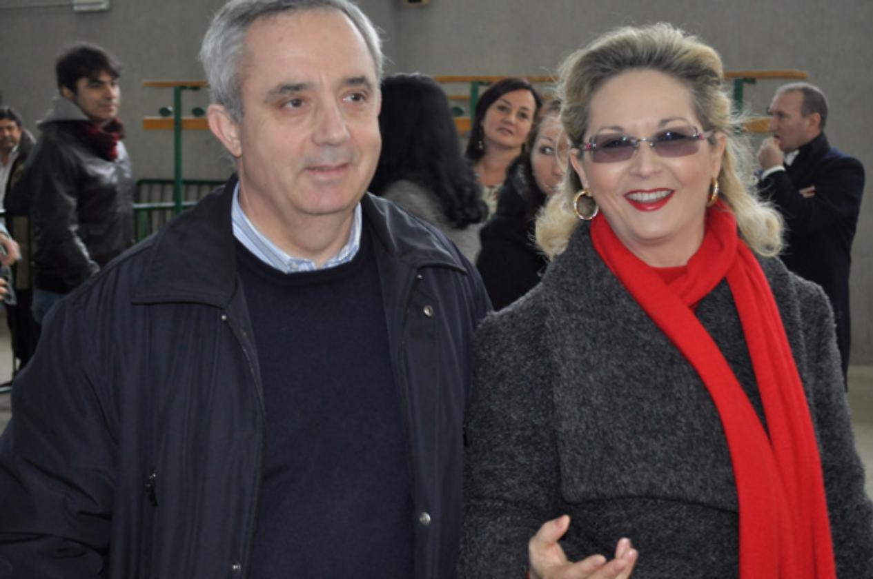 Mongelli con la moglie Patrizia Iannantuono