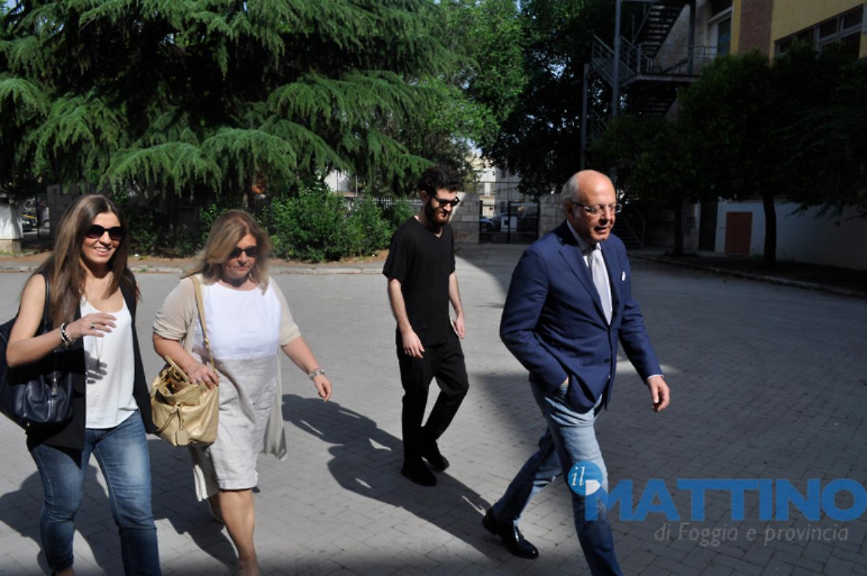 Augusto Marasco con moglie e figli