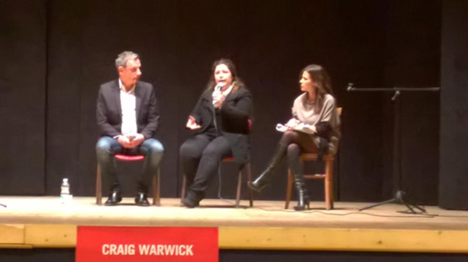 Sul palco anche Francesca Sorrentino venuta appositamente da Torino