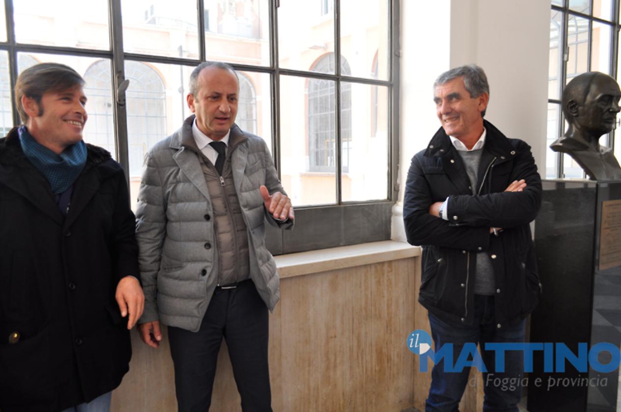 Gli imprenditori appaltatori col vice presidente Cusmai