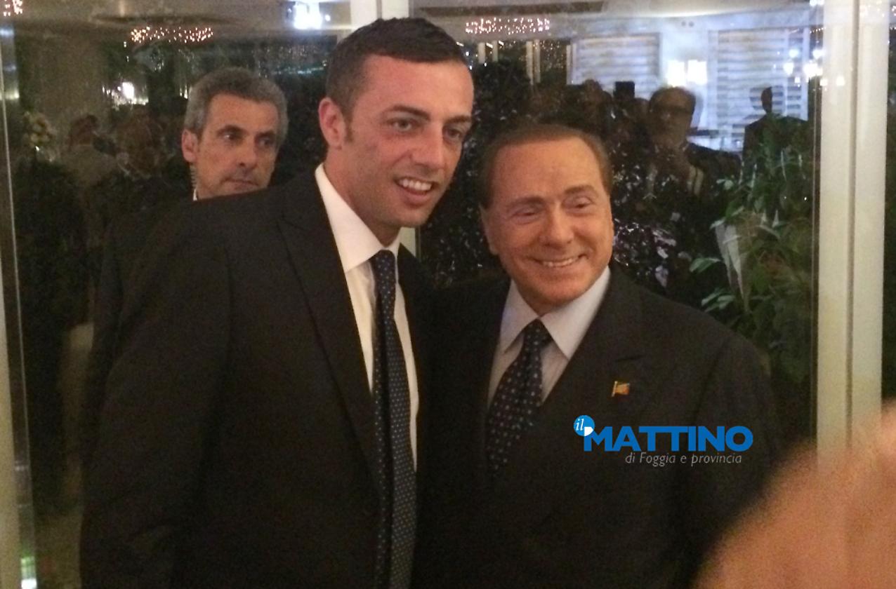 Berlusconi con l'assessore Francesco Morese