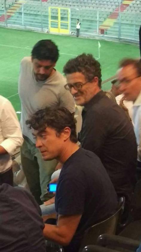 L'attore Scamarcio in Tribuna con l'Andria