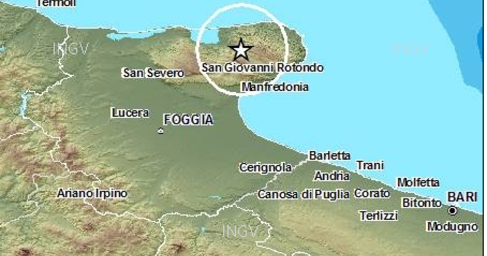 Il Gargano torna a tremare: altre scosse questa sera