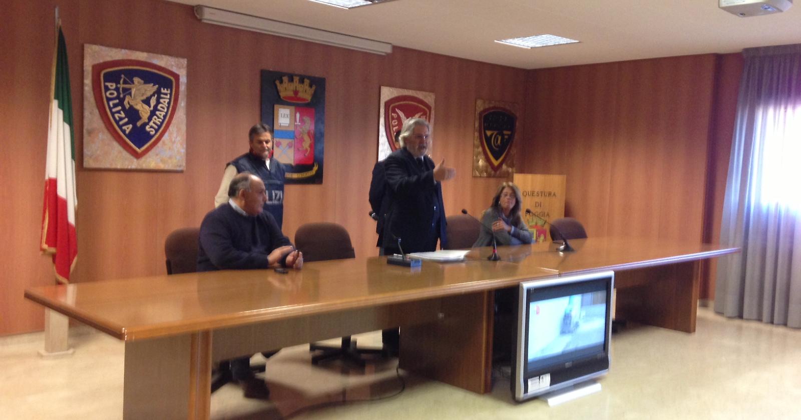 La conferenza stampa in Questura