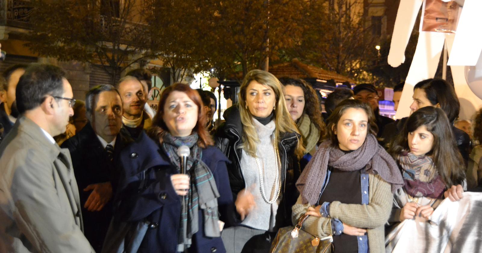 Da destra, Antonella Franco (titotalere di Bibop), Lucia La Torre (Confcommercio), Daniela Marcone (Libera), Gianni Mongelli (Ph. M. G. Frisaldi)
