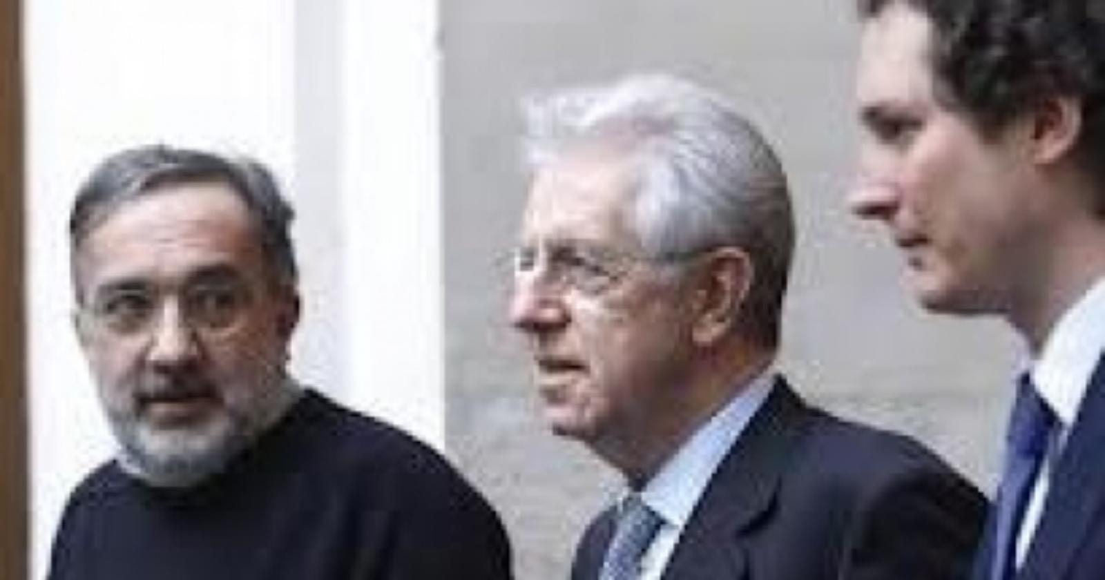 Monti è arrivato a Melfi, con Marchionne ed Elkan