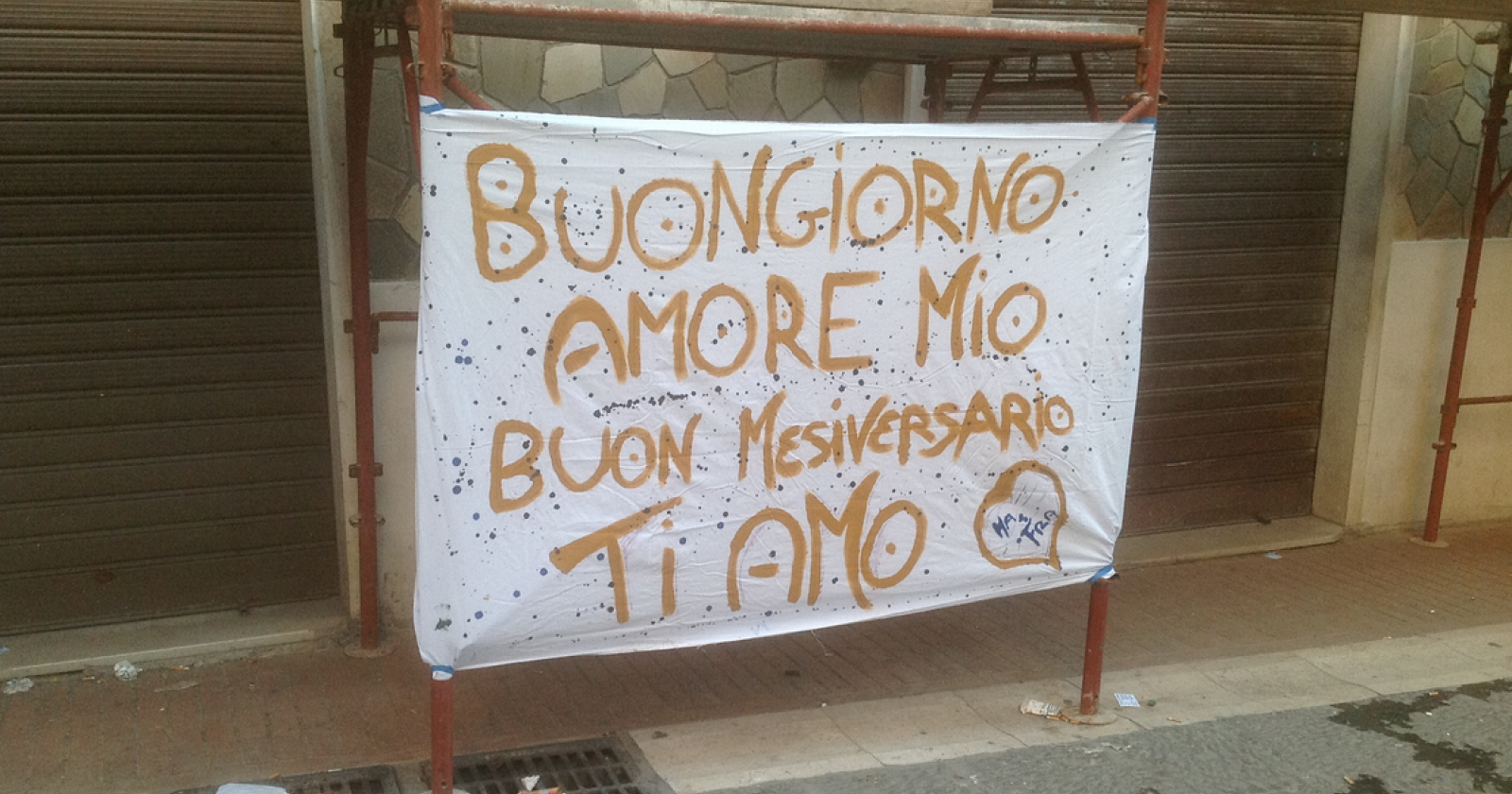 Da Foggia un insolito buongiorno con... amore