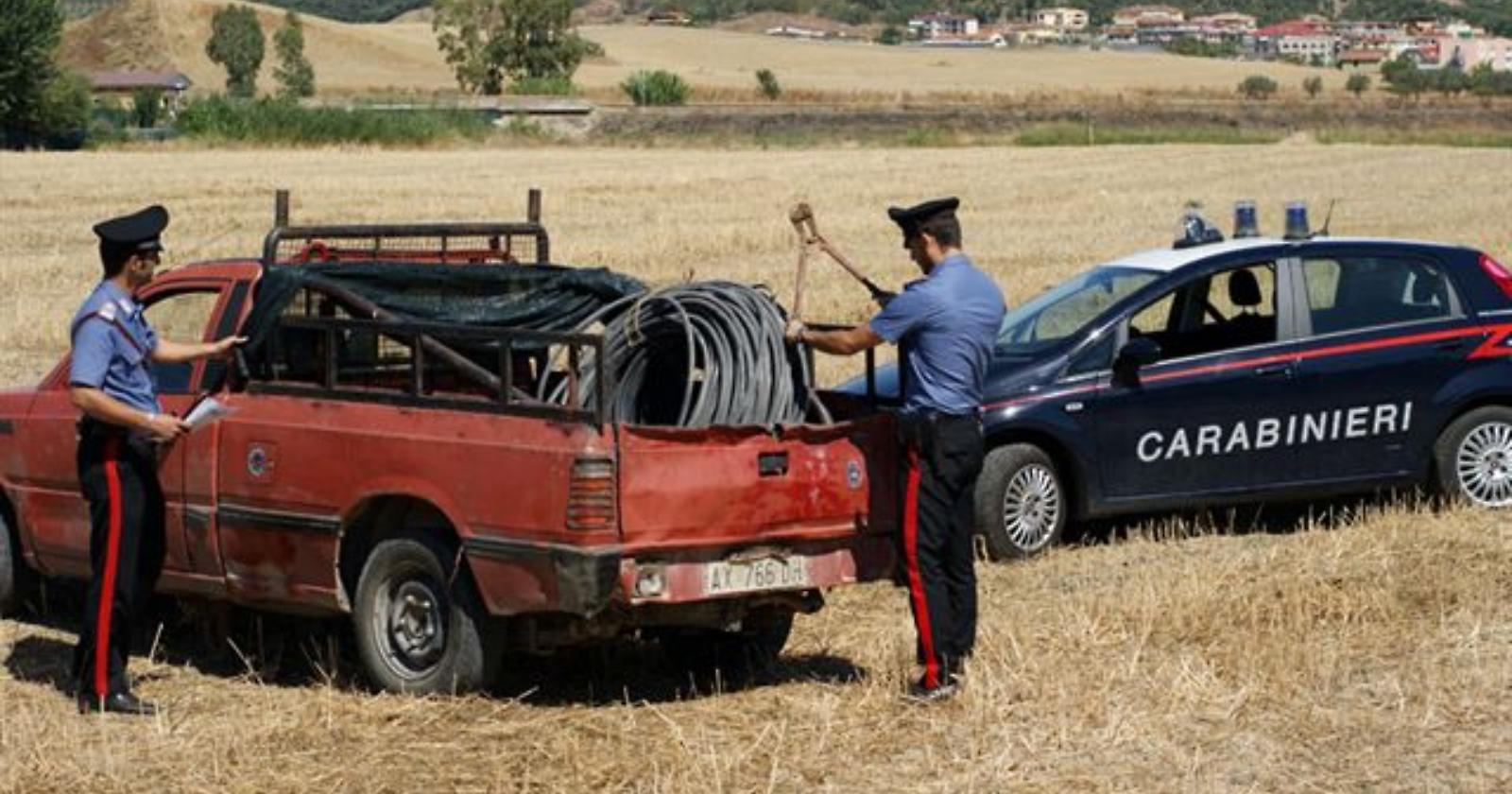 Furto cavi elettrici