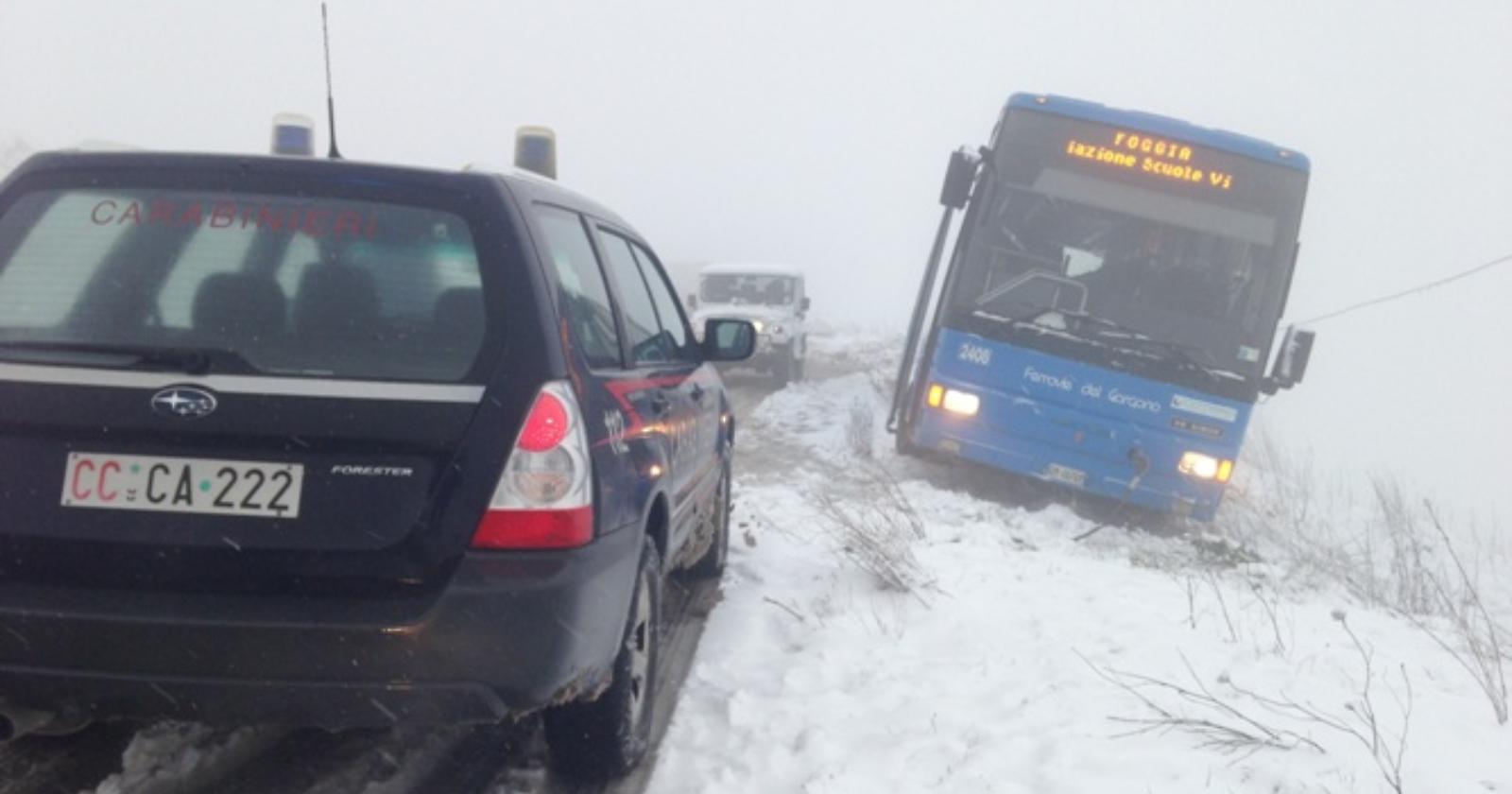 Maltempo, Monti dauni e Gargano sotto la neve