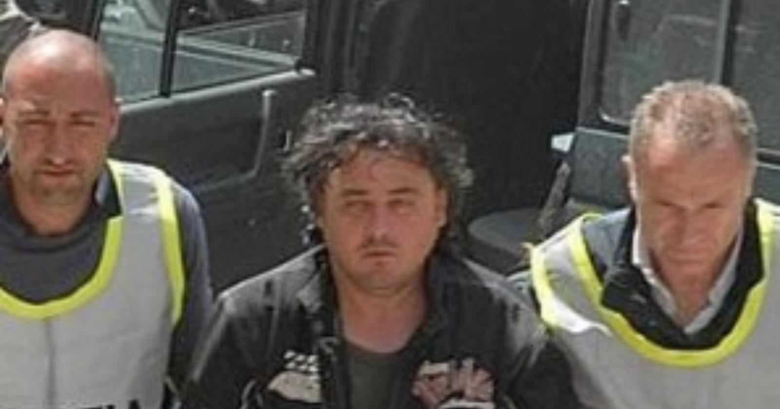 Il super latitante al momento della sua cattura