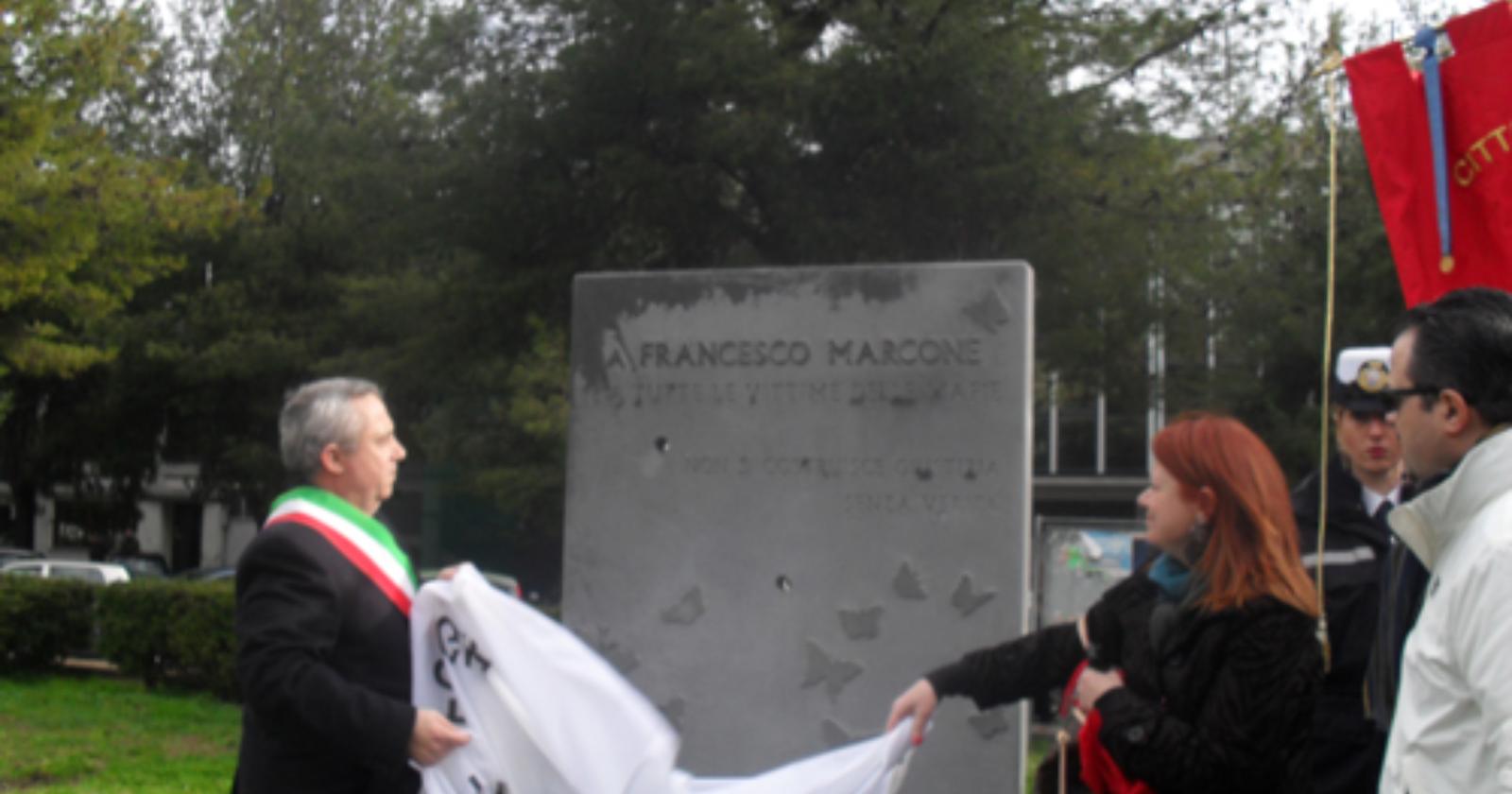 Marcone, un monumento alla lotta contro le mafie