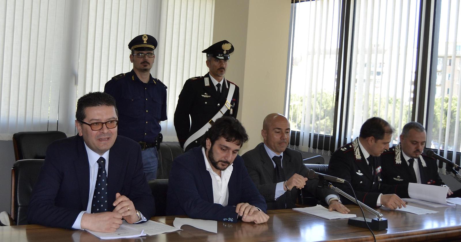 La conferenza stampa sugli arresti della Banda della Magliana dauna