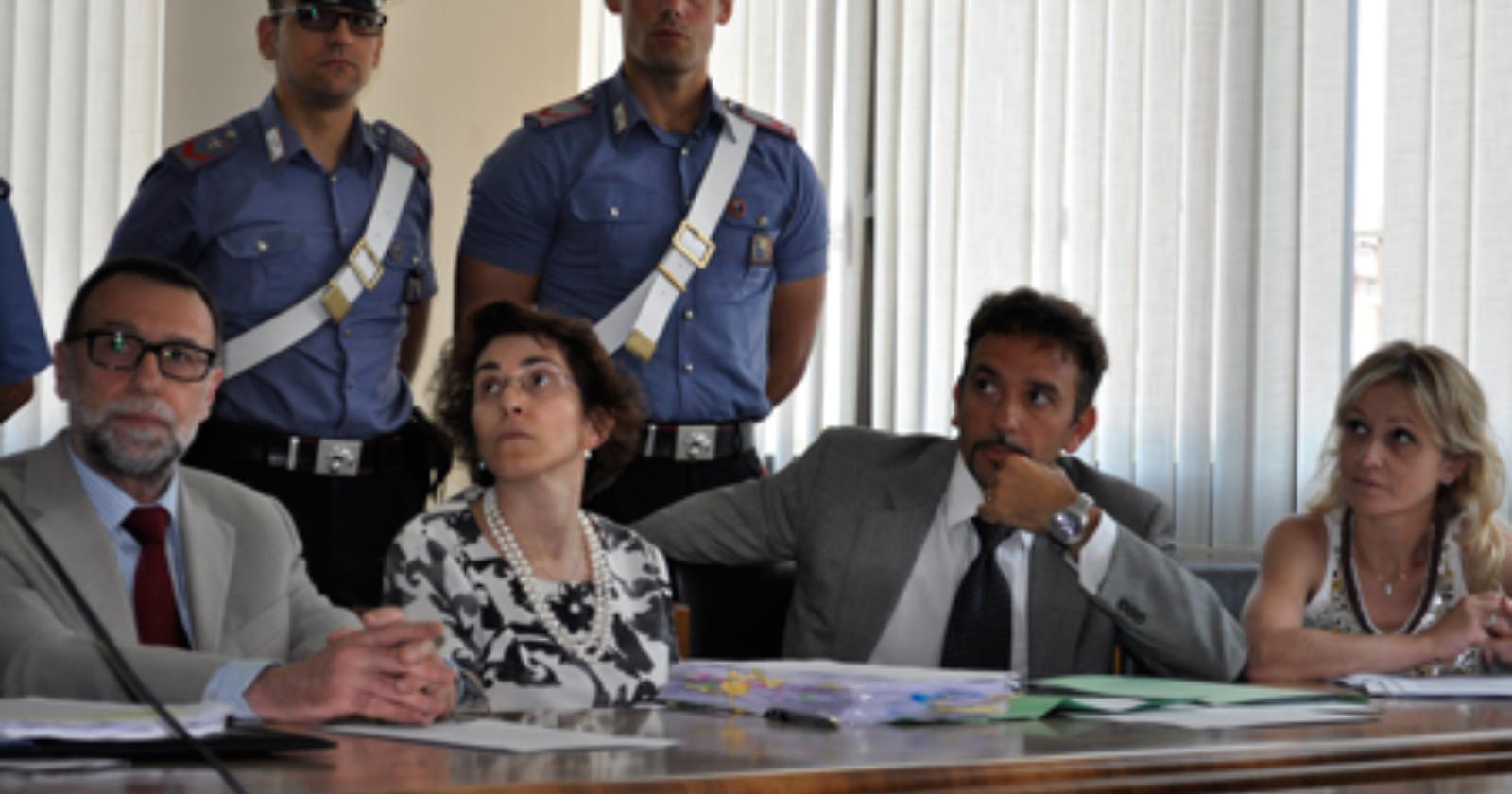 I due sostituti procuratori di bari, Lidia Giorgio e Giuseppe Gatti