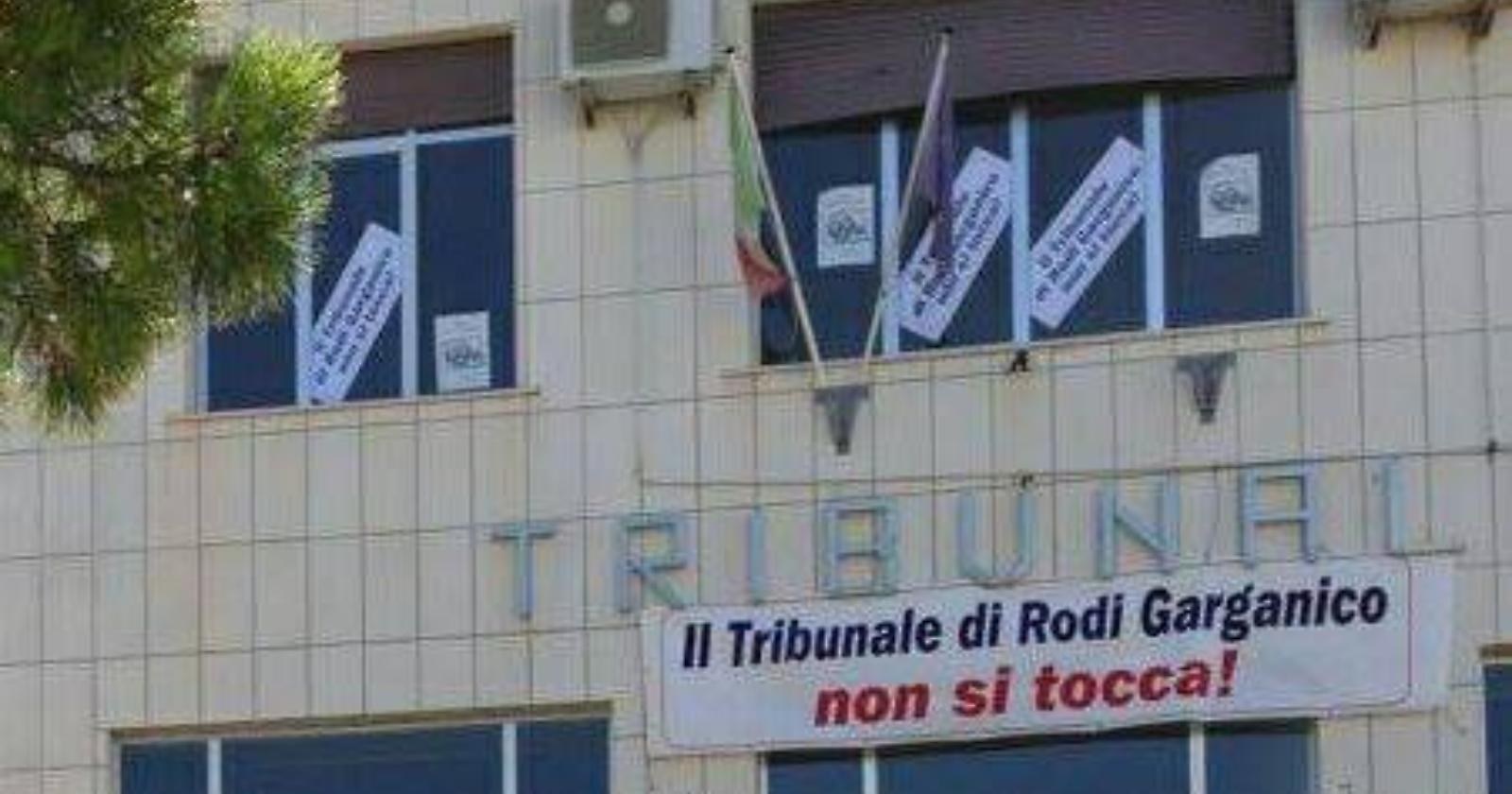 Contro la chiusura del tribunale di Rodi, i sindaci del Gargano pronti a dimettersi