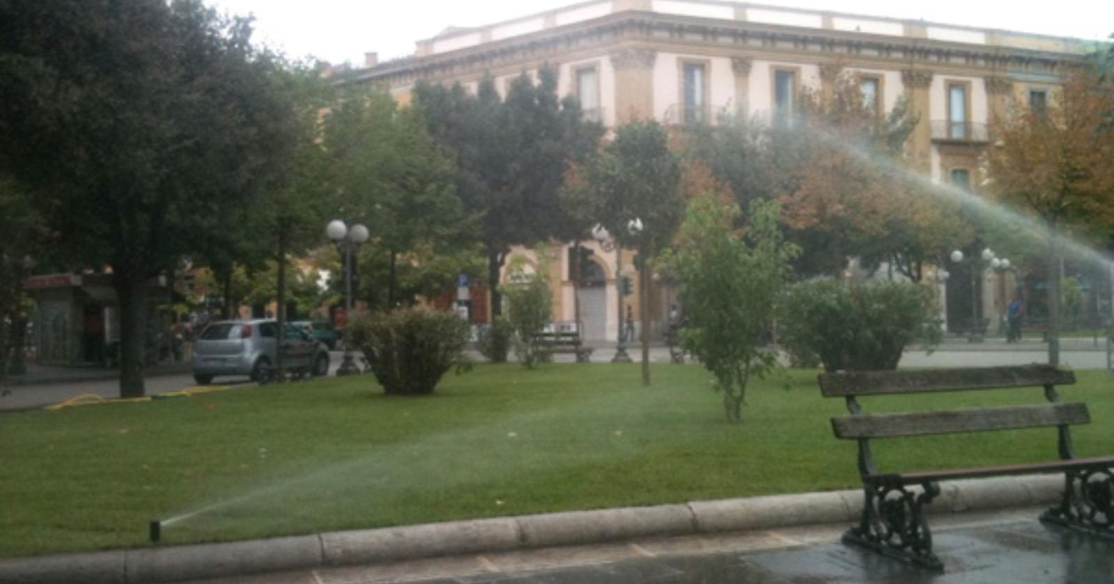 Foggia, ritorna il verde nelle piazze Cavour e Vittorio Veneto