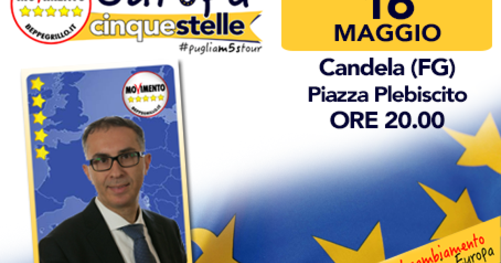 Candela a 5 stelle, la carovana europea dei grillini oggi nel paese dei monti dauni