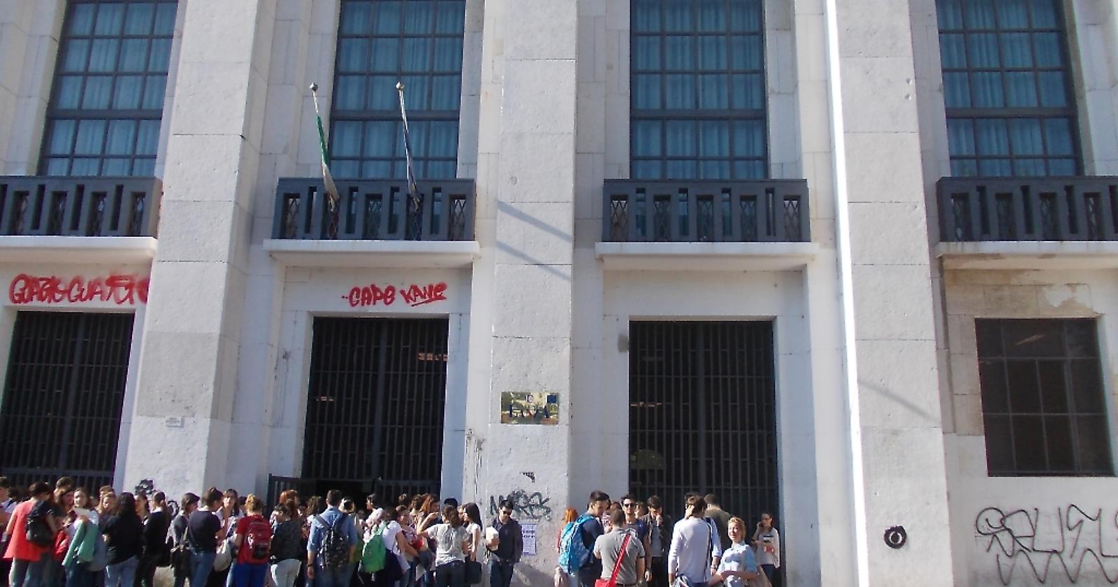 Alcuni maturandi del liceo "Lanza"