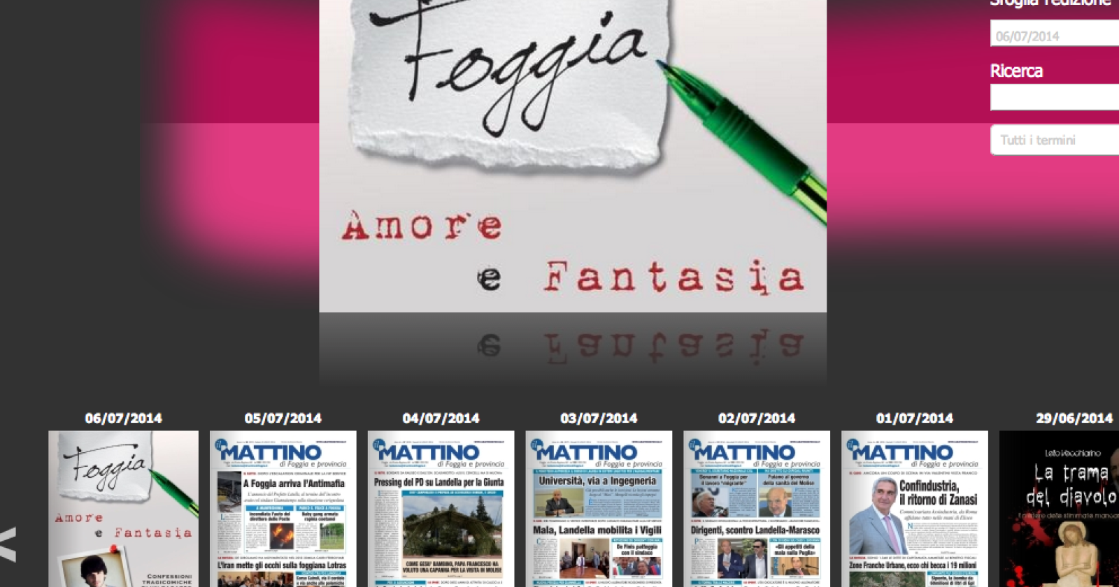 Per 1 libro a 1 euro della domenica de "Il Mattino" oggi c'è "Foggia, Amore e Fantasia"