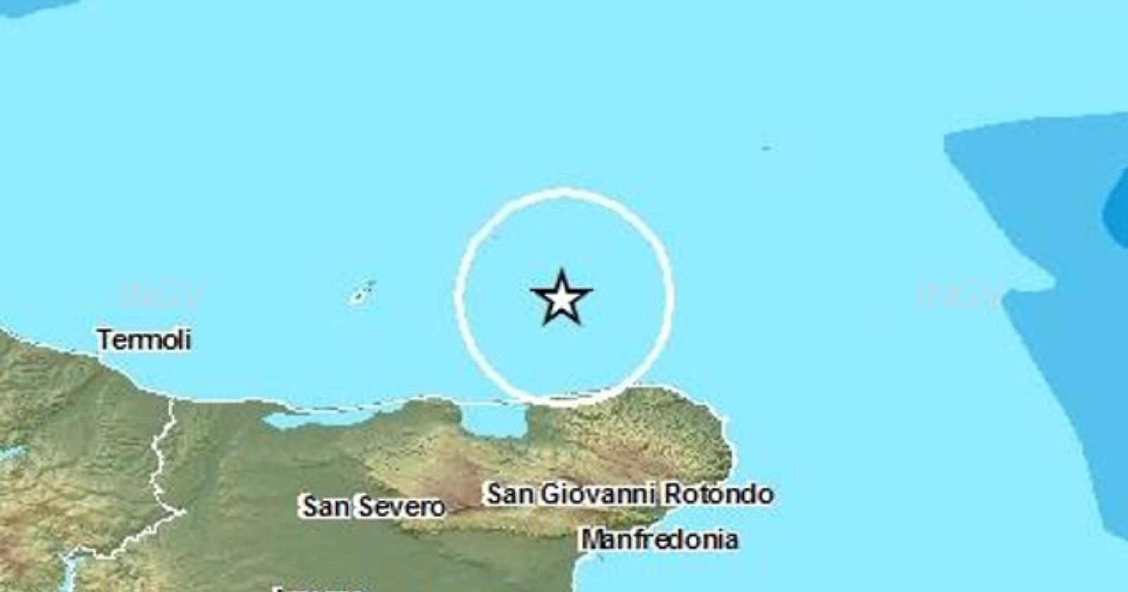Terremoto sul Gargano: epicentro alle Isole Tremiti