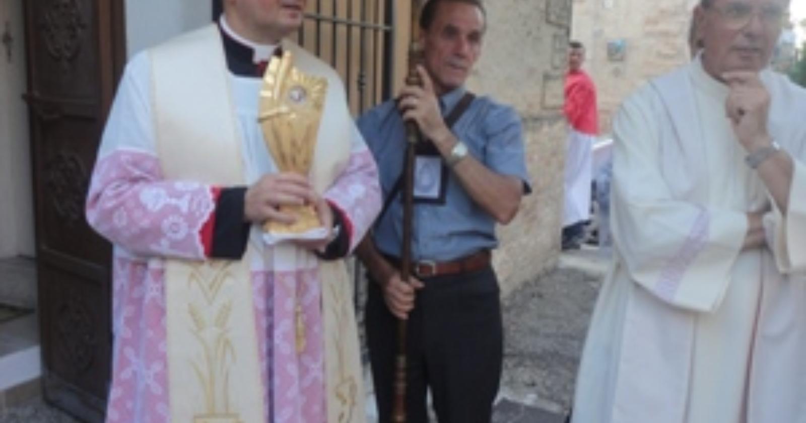 Le FOTO dell'arrivo della reliquia di Giovanni Paolo II a Serracapriola