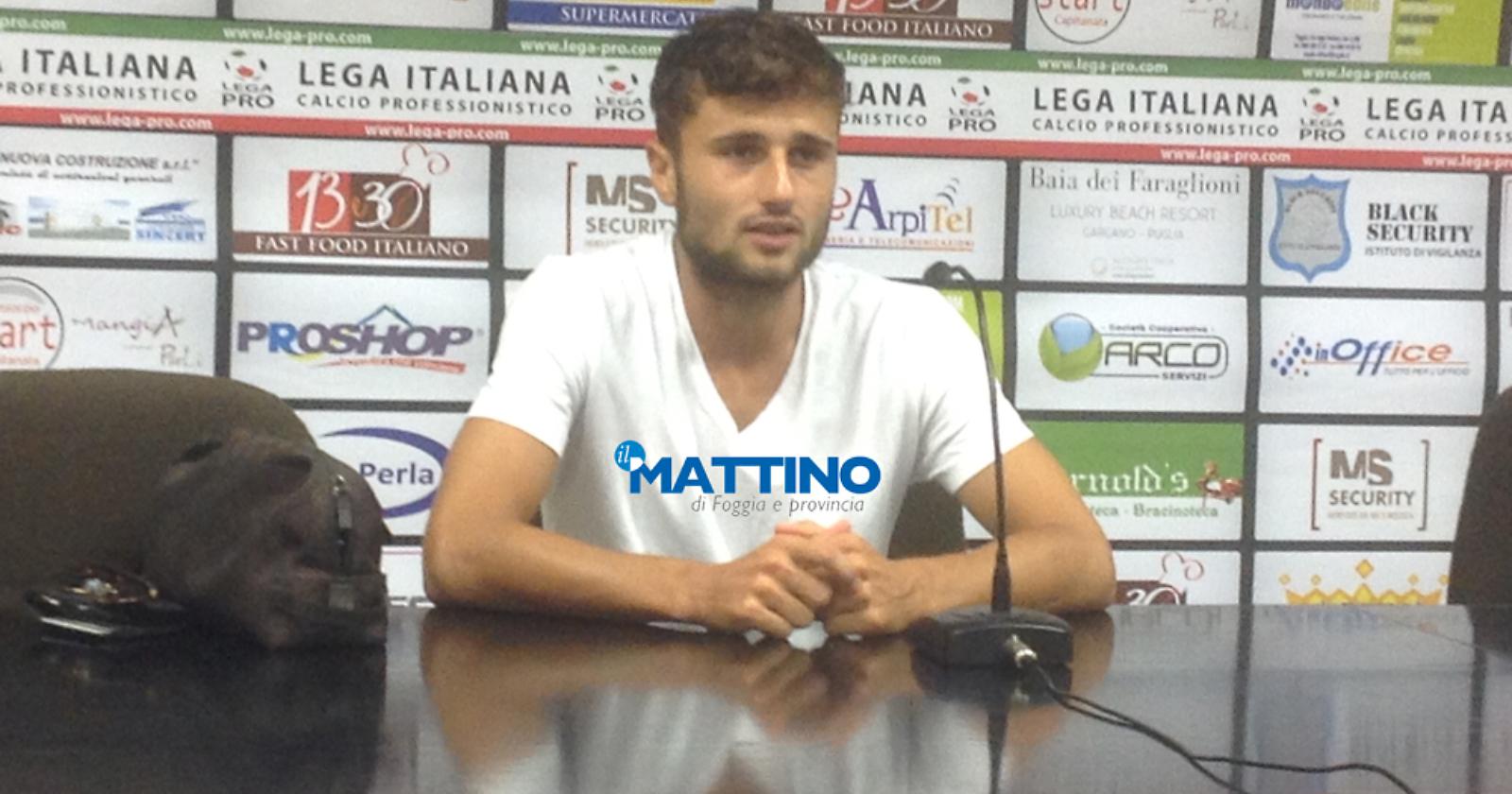 Foggia Calcio, Gerbo si presenta: «Pronto a scendere in campo già contro il Martina»