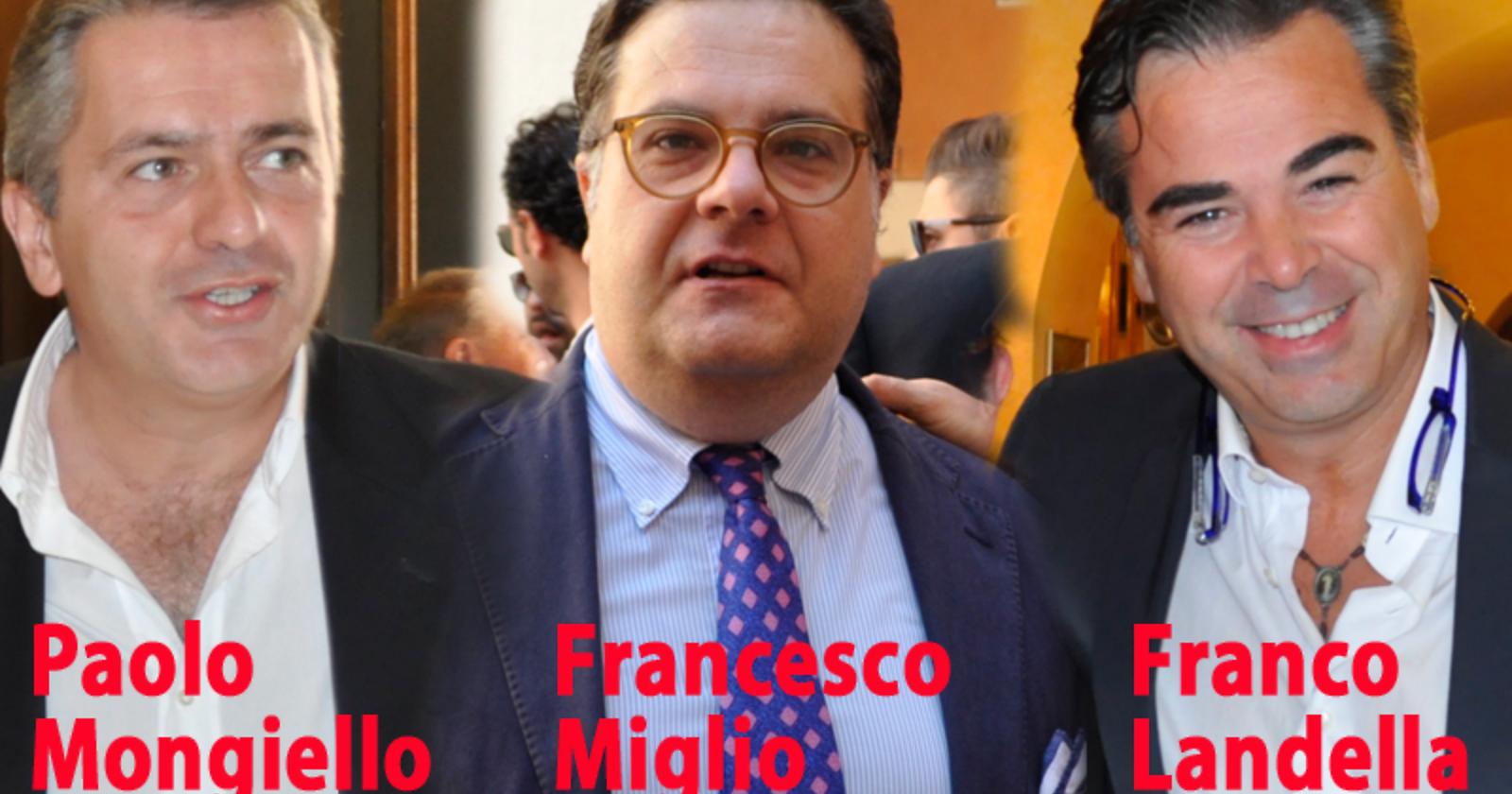 Paolo Mongiello, Francesco Miglio, Franco Landella