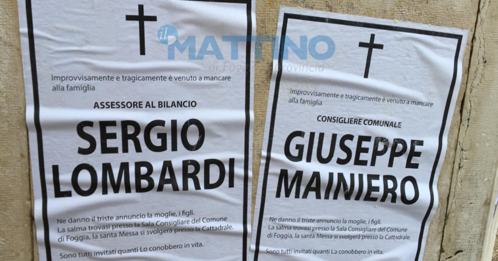 Foggia, l'assessore al bilancio Lombardi e il consigliere Mainiero minacciati di morte