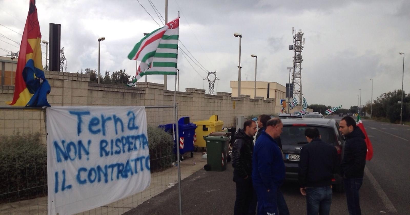 I lavoratori della Terna sul piede di guerra