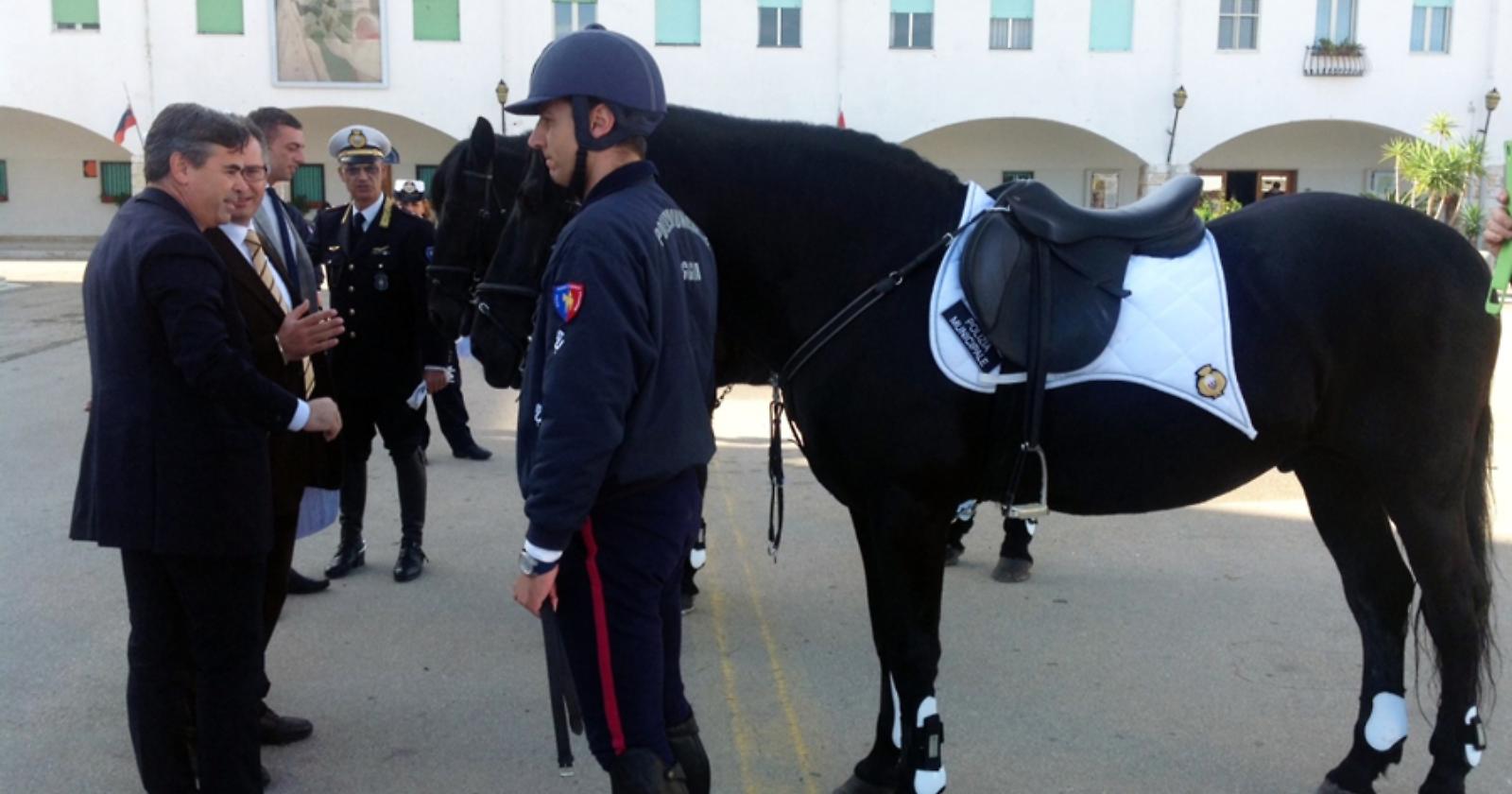 E Landella schiera i Vigili a cavallo