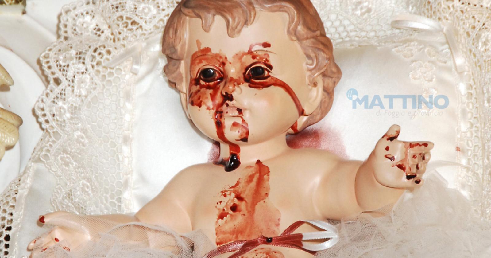 Qui c'è un Gesù Bambino che lacrima sangue