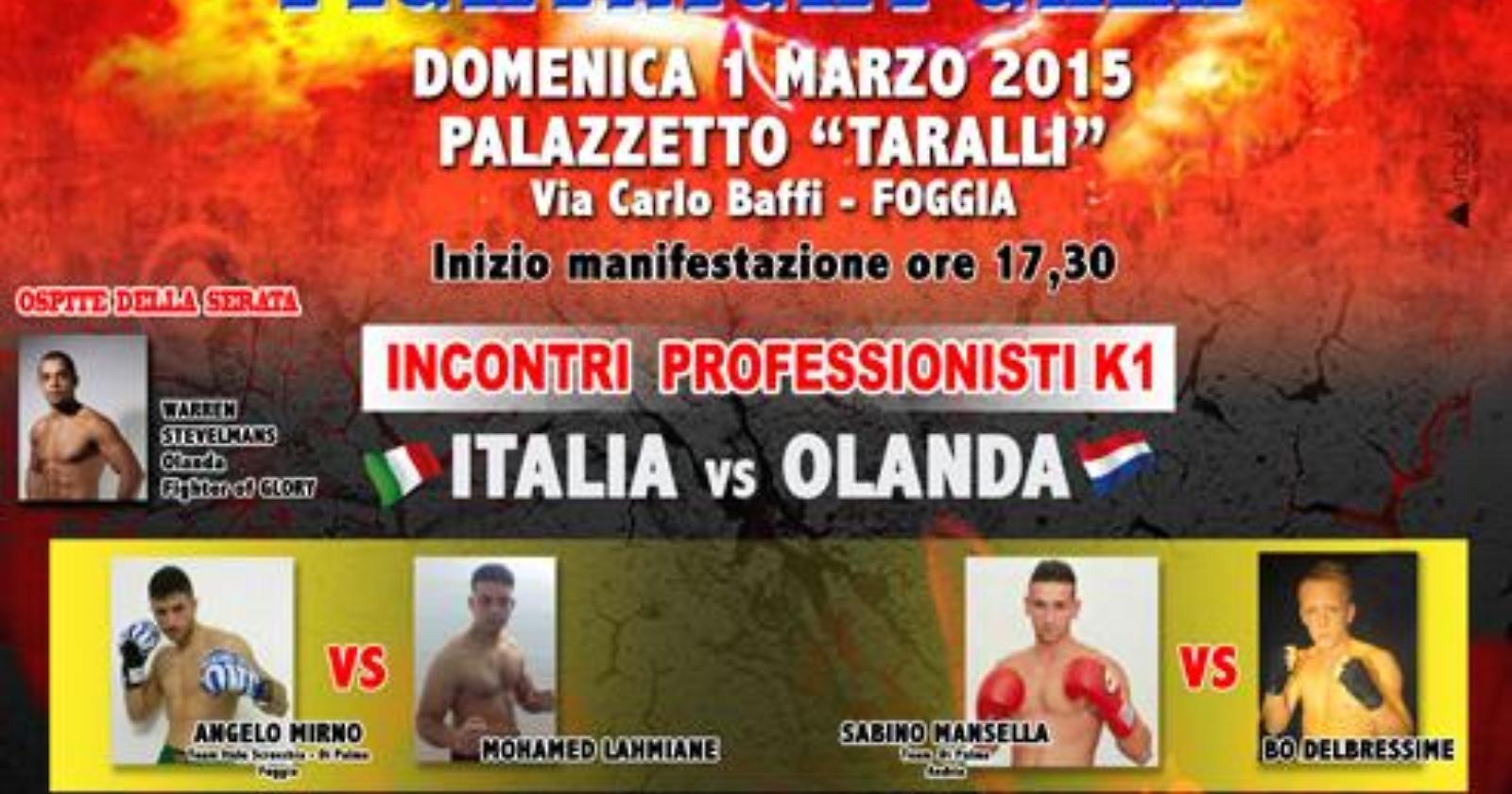 Palestra “Taralli”: a Foggia torna  la grande Kick Boxing
