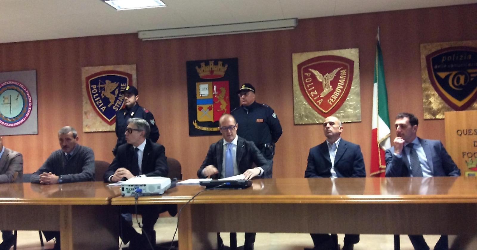 Operazione Goldfinger, Silvis: «La Squadra Stato foggiana esempio per tutta la nazione»