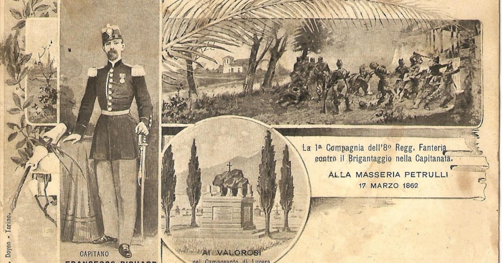 Oggi, 17 marzo 1862, a Lucera lo sterminio di 20 bersaglieri da parte dei briganti di Crocco e Caruso