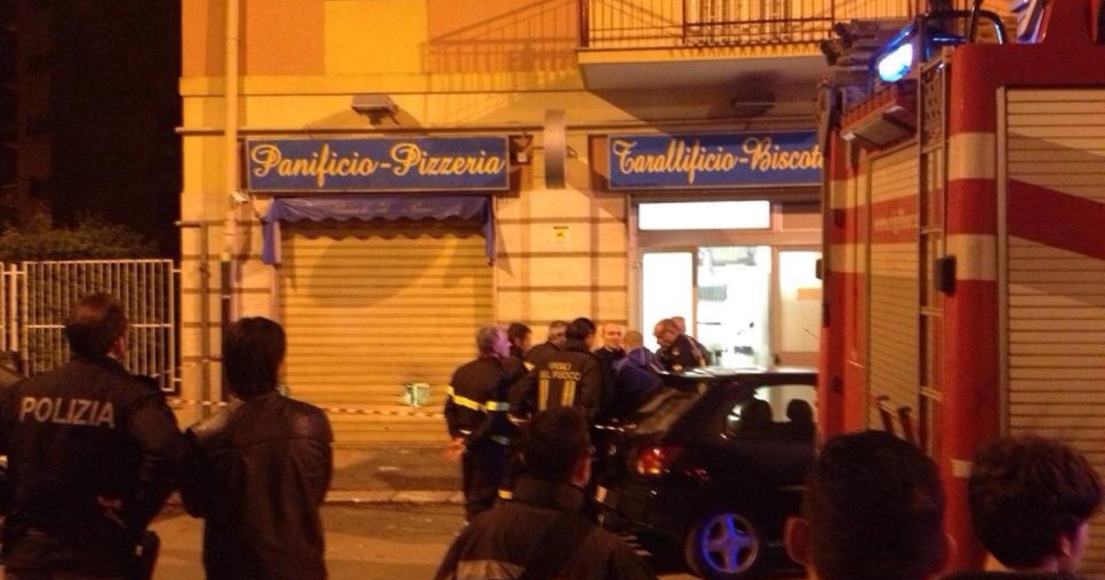 Foggia: bomba ad un panificio in Via de Viti de Marco