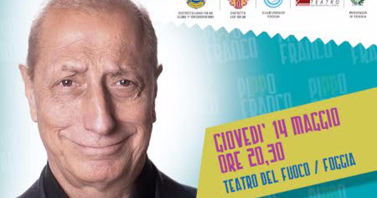 "Pippo Franco Show" al "Teatro del Fuoco": quattro risate per far del bene