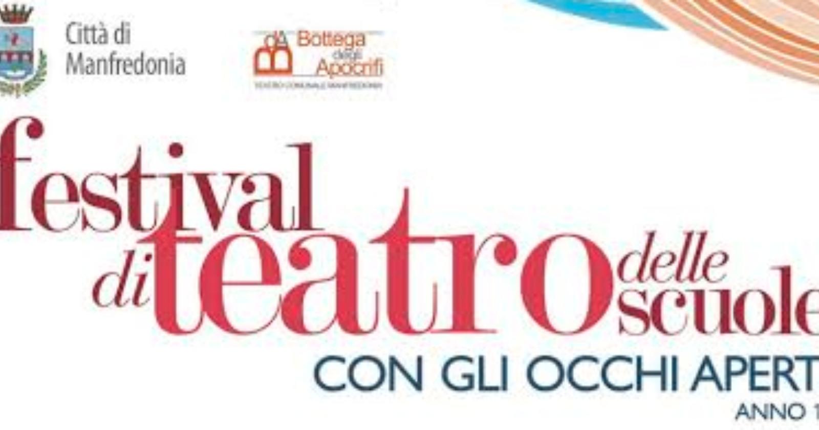A Manfredonia si va a scuola “Con gli Occhi Aperti” per il Festival di Teatro delle Scuole