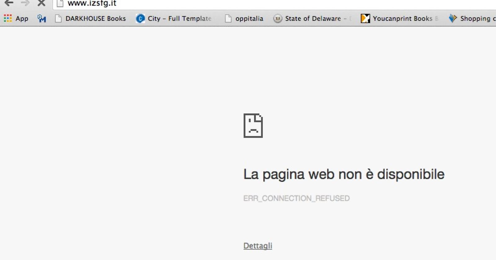 Lo Zooprofilattico di Foggia oscurato sul web