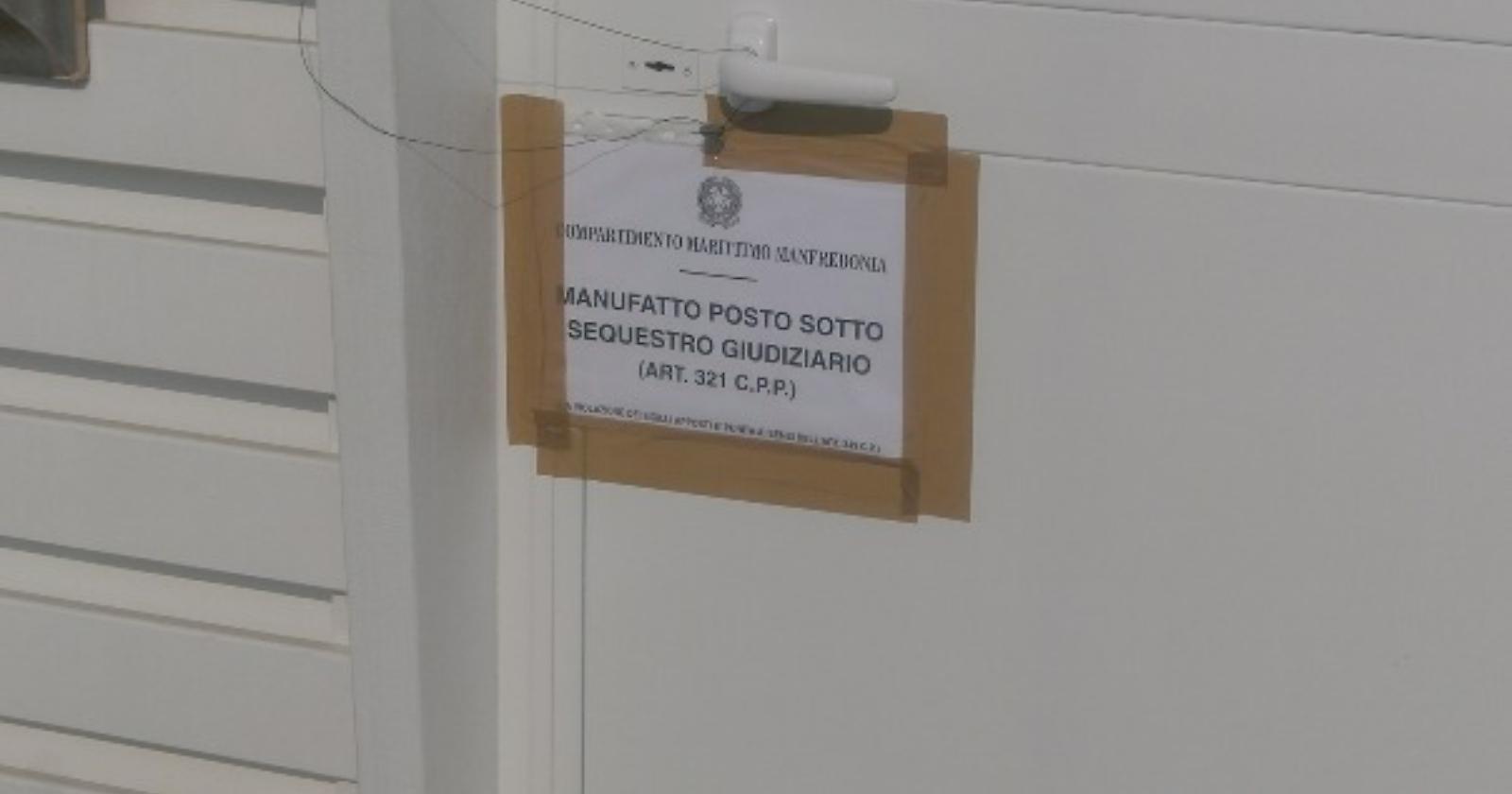 Siponto: sequestrato noto stabilimento balneare del lungomare