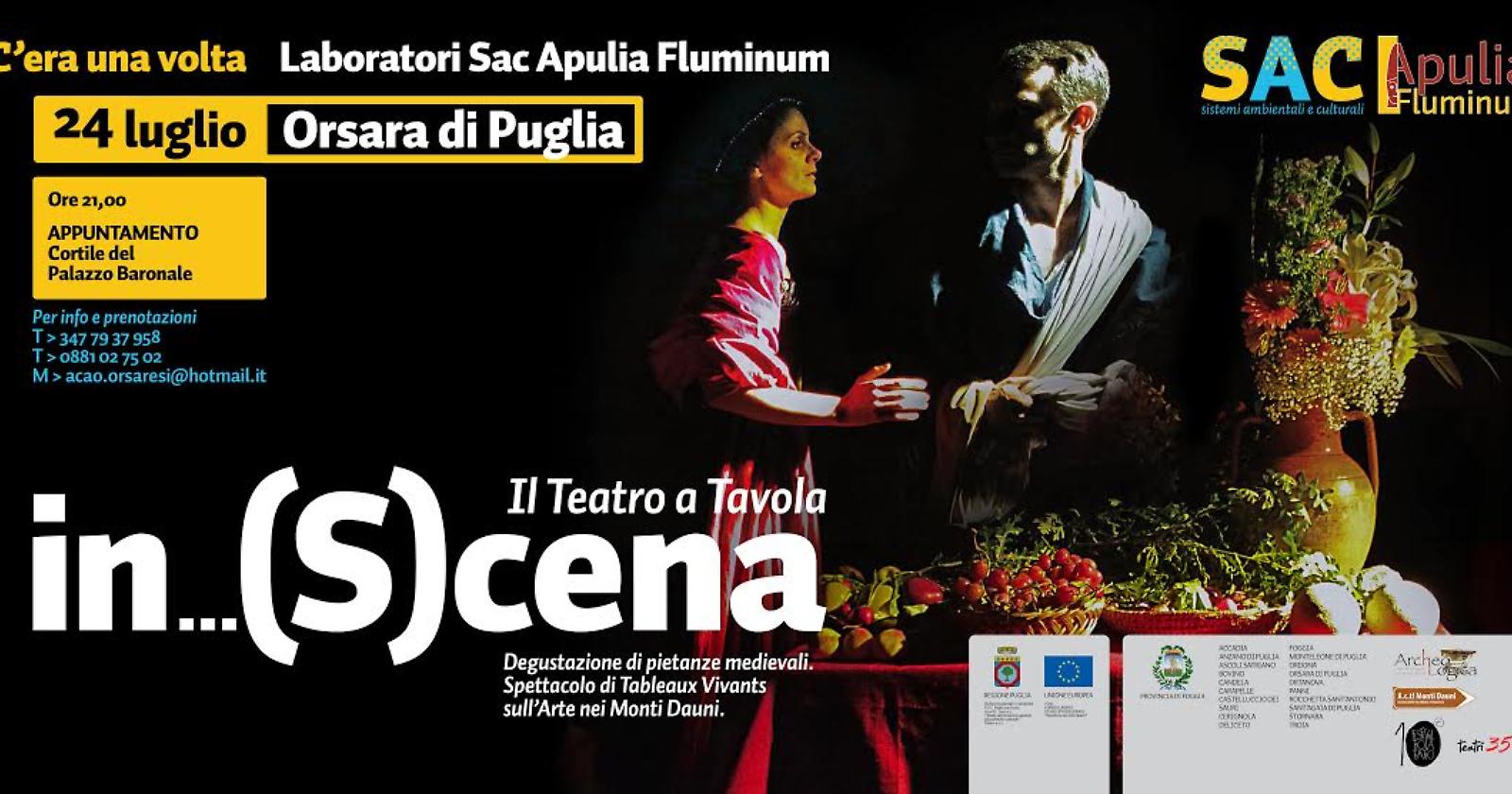 Ad Orsara una cena-spettacolo tra cibi antichi, arte e teatro