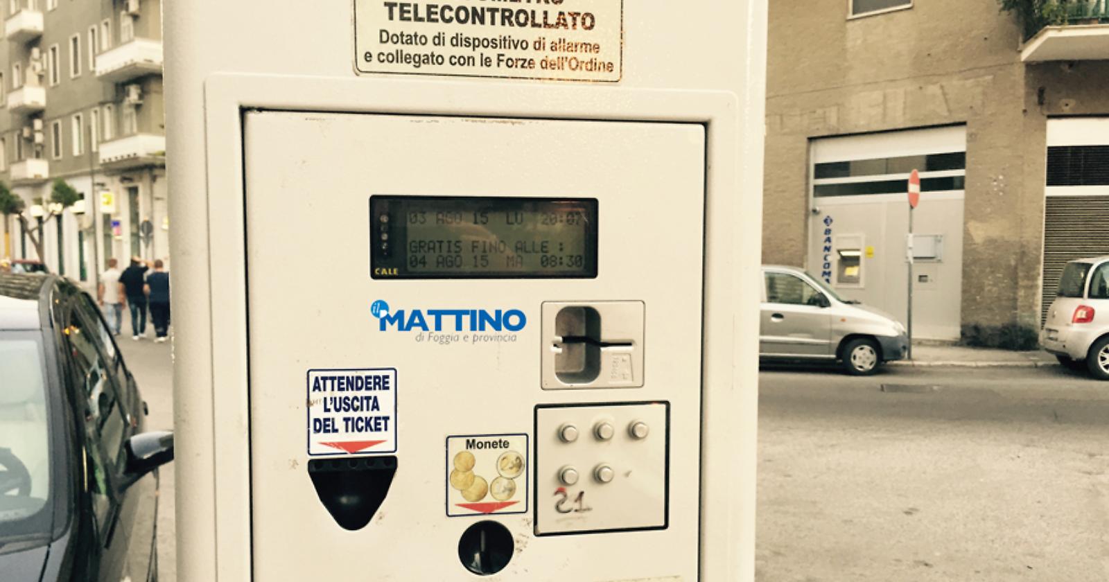 Parchimetro strisce blu