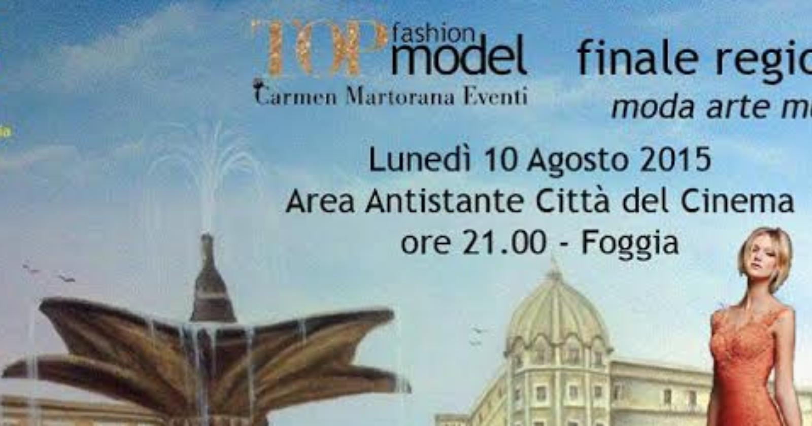 La Finale regionale di Top Fashion Model a Foggia