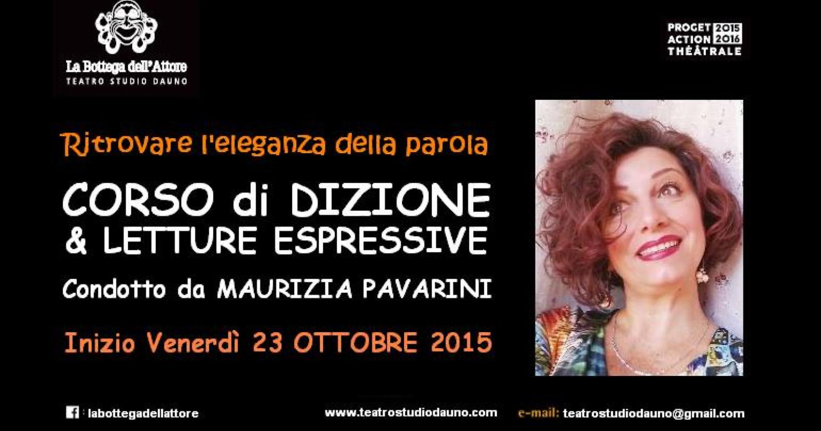 Corso di dizione ed espressività vocale con Maurizia Pavarini