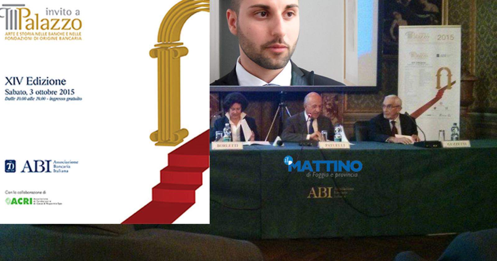 Le banche italiane scelgono il logo di uno studente dell'Accademia di Foggia per il loro "Invito a Palazzo"