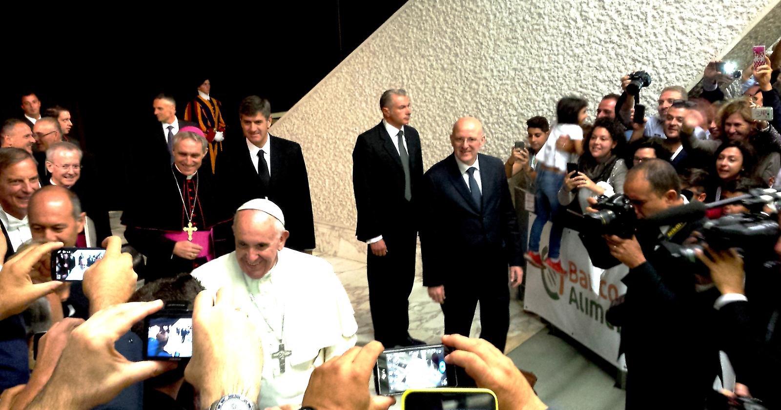 Il Banco alimentare della Daunia in udienza da Papa Francesco