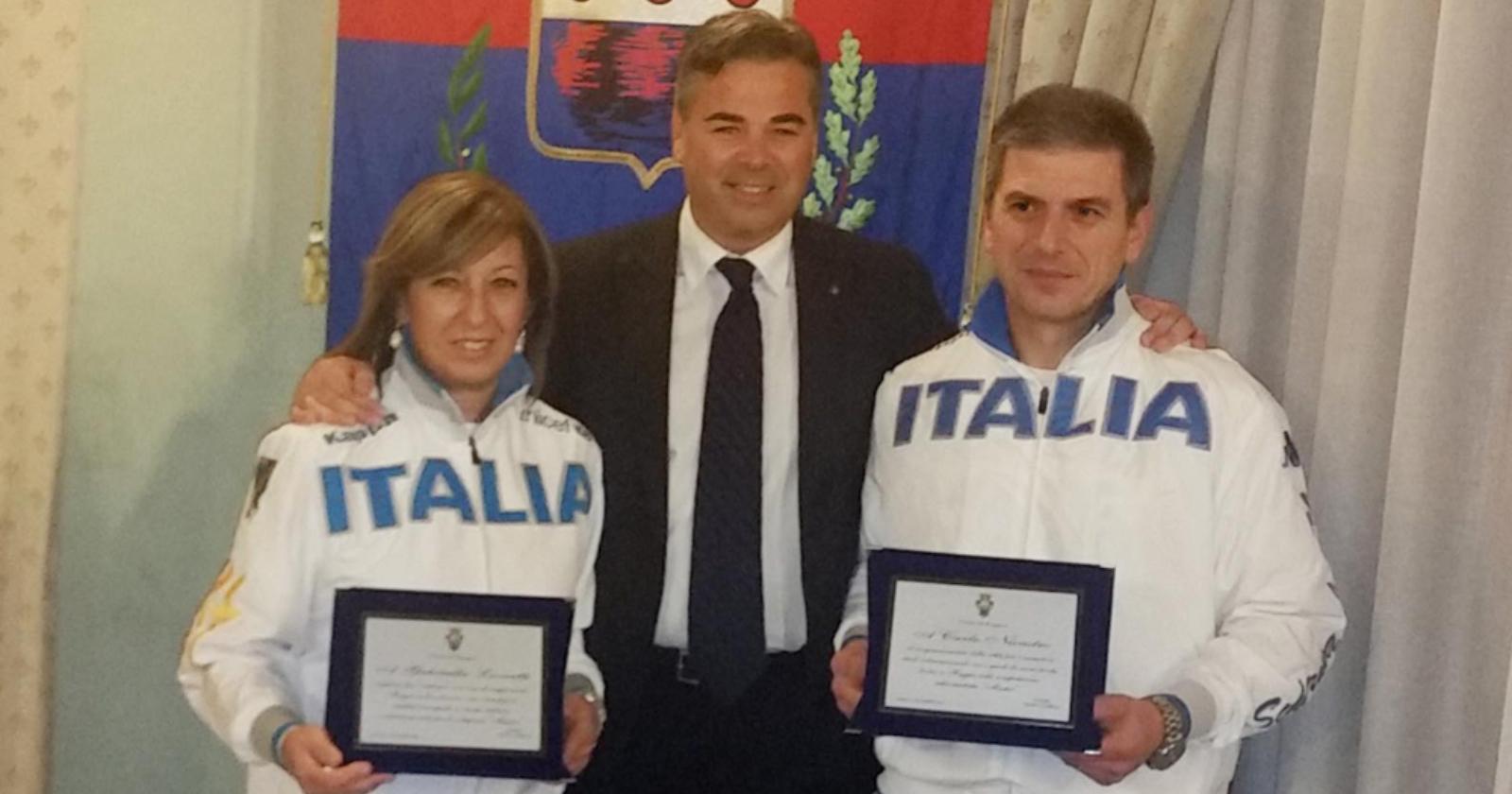 Gabriella e Carlo sul "podio" di Landella