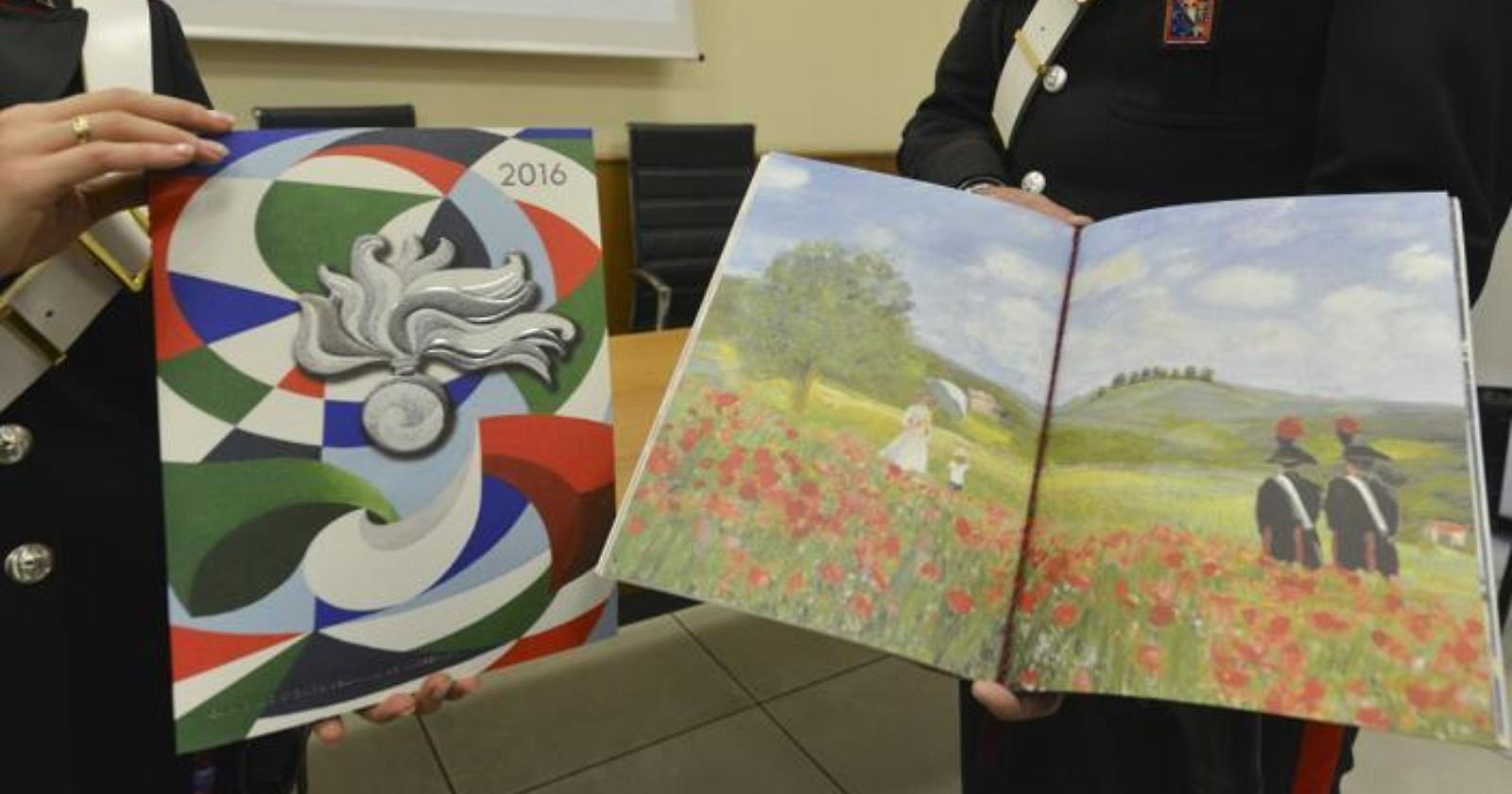Calendario Storico 2016: La "Benemerita"tra i campi di "Papaveri" di Claude Monet